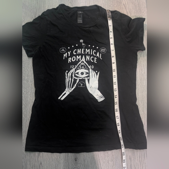 MY CHEMICAL ROMANCE Pyramid Tee Black Women Size Small Emo Music Rock Concert - Picture 3 of 6